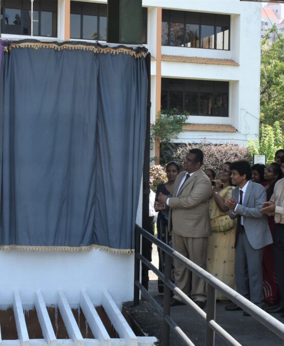 The Name Board of the Faculty  unveiled by the Vice Chancellor of the University of Colombo on 17.03.2023